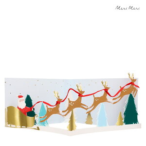 yNX}XzNX}XJ[h T^   킢 O[eBOJ[h AJ[h bZ[WJ[h merimeri  Santa's Sleigh 3d Scene Card