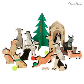 【クリスマス】アドベントカレンダー アドヴェント 犬 ドッグ クリスマスグッズ xmas クリパ ホームパーティ クリスマスプレゼント クリスマスパーティ merimeri メリメリ Wooden Dog Advent Calendar Suitcase