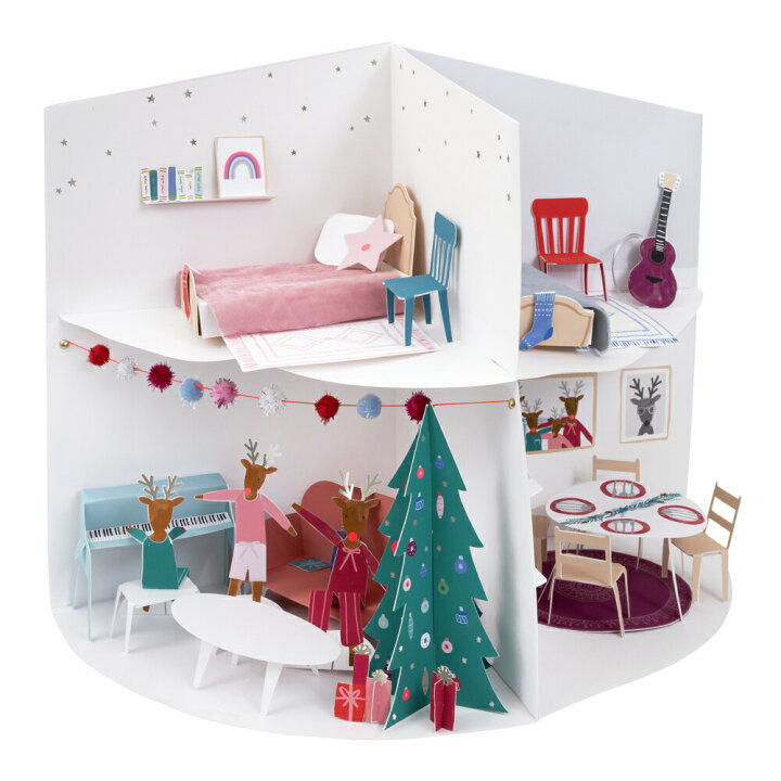 楽天市場 クリスマス アドベントカレンダー Festive House Advent アドヴェントカレンダー クリスマスプレゼント 男の子 女の子 大人 ペーパークラフト Xmas クリパ ホームパーティ Meri Meri 楽天市場店