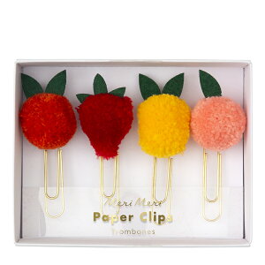 185239 Fruit Pom Pom Jumbo Paper Clips