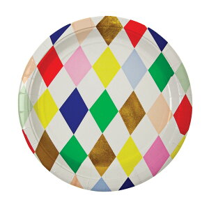 Meri Meri  y[p[v[g a22.7cm Harlequin 124129 (45-1215) 8 p[eB[M ĝĎM M M킢 z[p[eB[