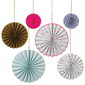 Meri Meri �������� �f�R���[�V���� �`���[��/�S�[���h/�s���N/�X�g���C�v Pinwheels 124858 (45-1308)