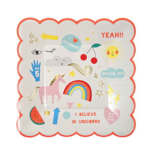 Meri Meri  y[p[v[g 19x19cm unicorn icon 143722 (45-2169) 8 p[eB[M ĝĎM M M킢 z[p[eB[