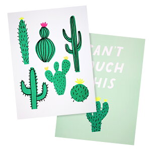 Meri Meri  A[gvg |X^[ CACTUS ART PRINTS CAN'T TOUCH THIS T{e @CeA