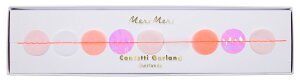 168085 (45-3237) CONFETTI GARLAND CORAL/PINK