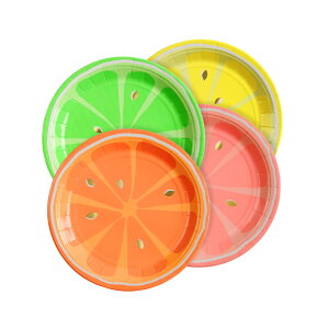 Meri Meri  y[p[v[g IW/CG[/sN/O[ a18.5cm NEON CITRUS 168490 (45-3283) 8 p[eB[M ĝĎM M M킢 z[p[eB[