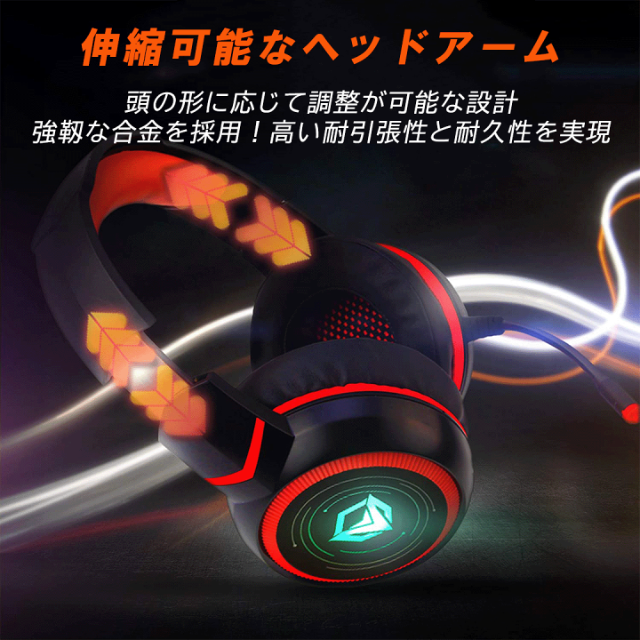 楽天市場】【あす楽】ゲーミングヘッドセット 有線 ヘッドセット