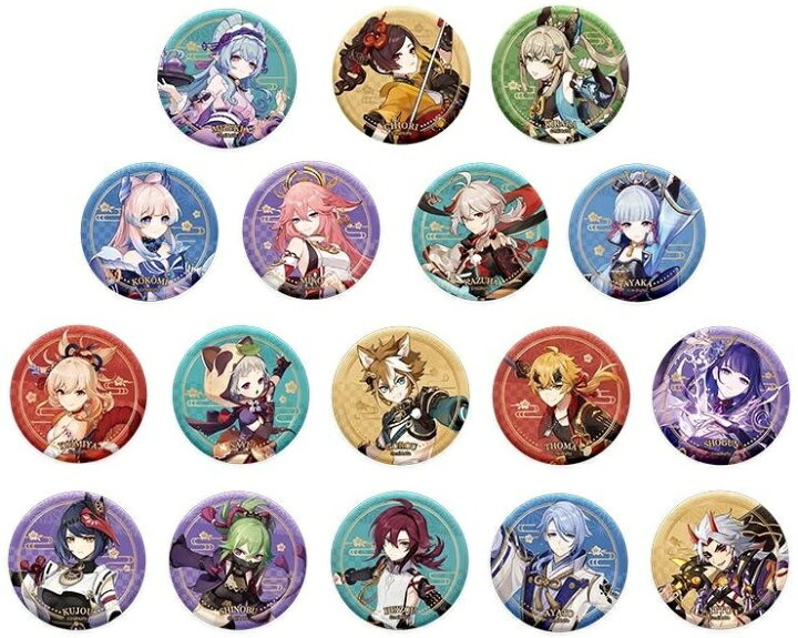 楽天市場】原神 公式グッズ 正規品 稲妻 キャラクター 缶バッジ 楓原 