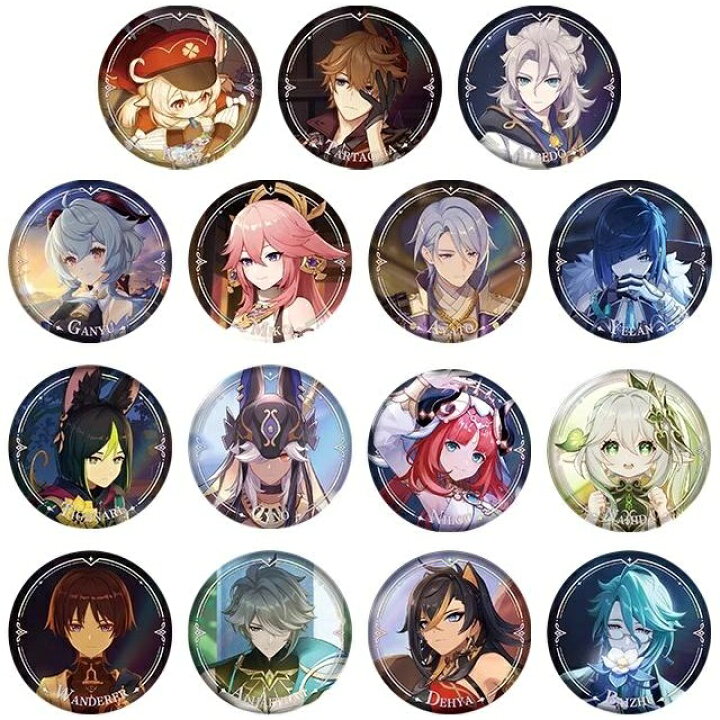 楽天市場】原神 公式グッズ 正規品 キャラクターPV 缶バッジ クレー 甘 