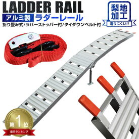 【限定クーポンで最安10,880円】★楽天1位獲得★ アルミラダー 折りたたみ アルミ ラダーレール アルミラダーレール アルミラダーステップ フラット ラダー スタンド付 軽量 幅広 ロング 車 バイク オートバイ 農業機械 車椅子 玄関 段差 介護 WEIMALL A ［ Type-A ］