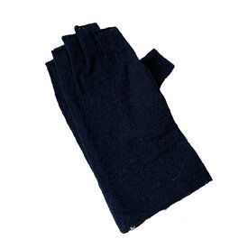 ポール&ジョーアクセソワ 手袋 フィンガーレス UV対策手袋 ブラック レース 春夏用手袋