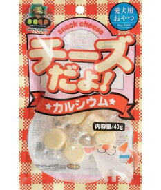 犬のおやつ チーズだよ カルシウム 40g 子犬 食べやすい 柔らかい 小型犬 トレーニング 小さい 美味しい ナチュラルチーズ 100％自然食