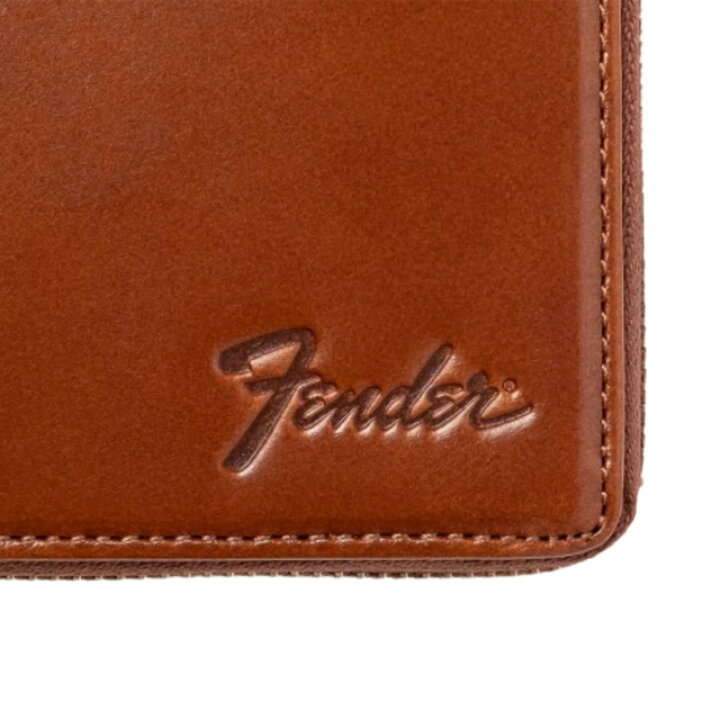 楽天市場】Fender 深札入れR型ファスナー 950-703 ブラック ブラウン  