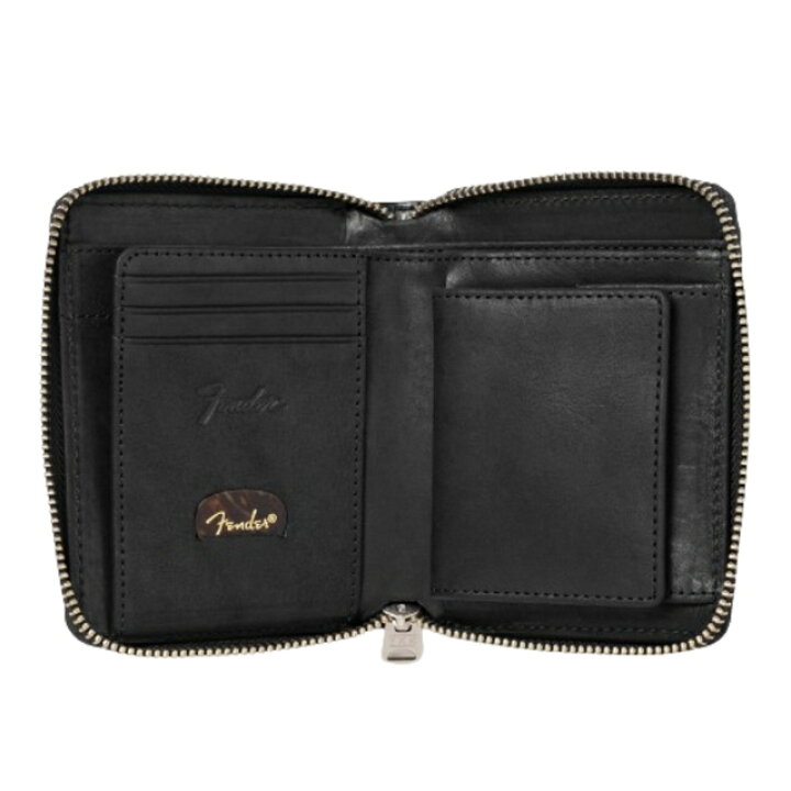 楽天市場】Fender 深札入れR型ファスナー 950-703 ブラック ブラウン  