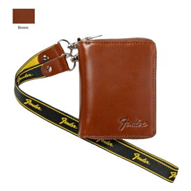 本革 財布 かっこいい 渋い Fender 深札入れR型ファスナー 950-703 ブラック ブラウン ギターピック ウォレットコード付 父の日 敬老の日 誕生日 記念日 就職祝い 卒業祝い ギフト 贈り物 おしゃれ 国産レザー 人気 サイフ 革小物 大人向け 二つ折り