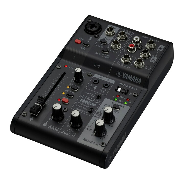 楽天市場】YAMAHA AG03MK2 B / リングライト付きスマホスタンドと 