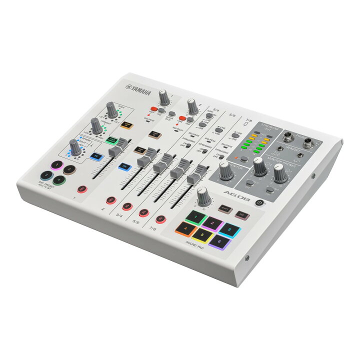 楽天市場】YAMAHA AG08 WHITE 配信用ミキサー : 楽器のことならメリー 