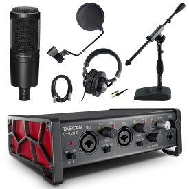 TASCAM US-2x2HR + audio-technica AT2020 付き ナレーション収録セット