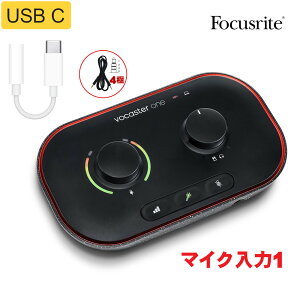 USB-C ϊA_v^[t I[fBIC^[tFCXZbg Focusrite Vocaster ONE