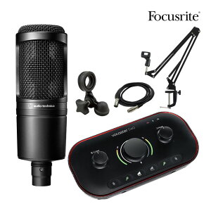 yX[p[SALEzFocusrite USB/BluetoothΉI[fBIC^[tFCX@zMZbg (audio-technica AT2020Zbg)