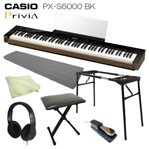 CASIO dqsAm Privia PX-S6000BK ubNu{ZbgAe[u^܂݃X^hA܂݈֎qAy_tv88 fW^sAm JVI vBA