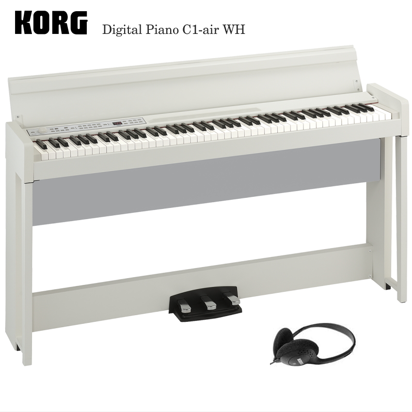 KORG コルグ 電子ピアノ 88鍵盤 C1 Air WA ホワイトアッシュ 温かみを感じる木製 純正ヘッドフォンとペダルが付属 - 2