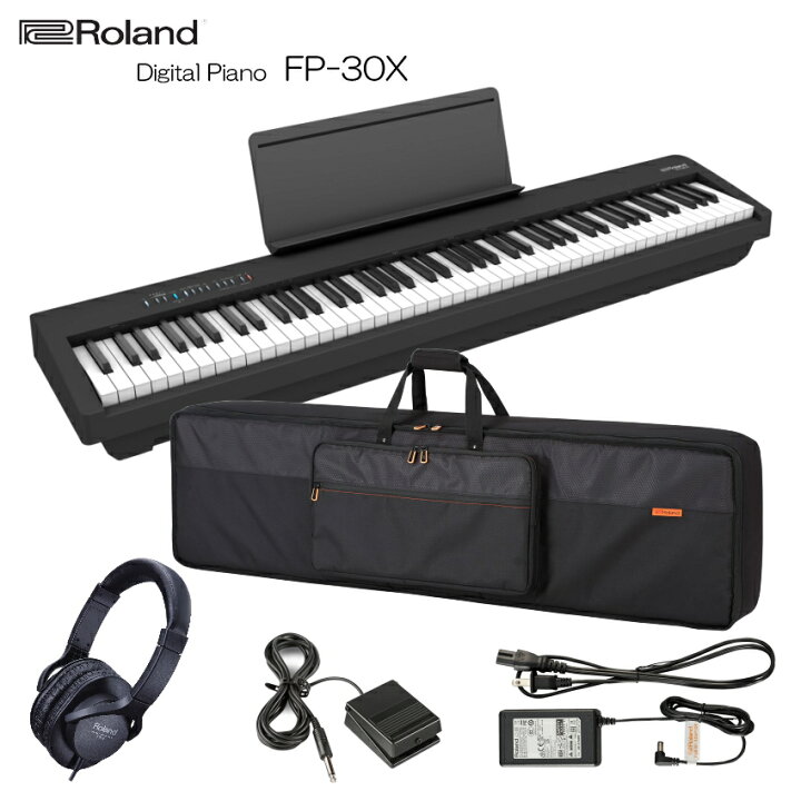楽天市場】ローランド 電子ピアノ FP-30X ブラック Roland 88鍵 