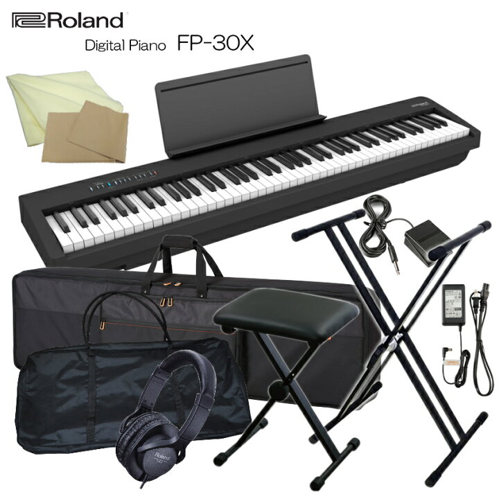 楽天市場】ローランド 電子ピアノ FP-30X ブラック Roland 88鍵 