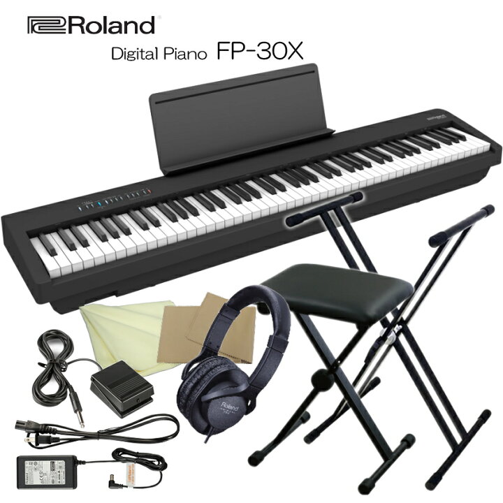楽天市場】ローランド 電子ピアノ FP-30X ブラック Roland 88鍵 