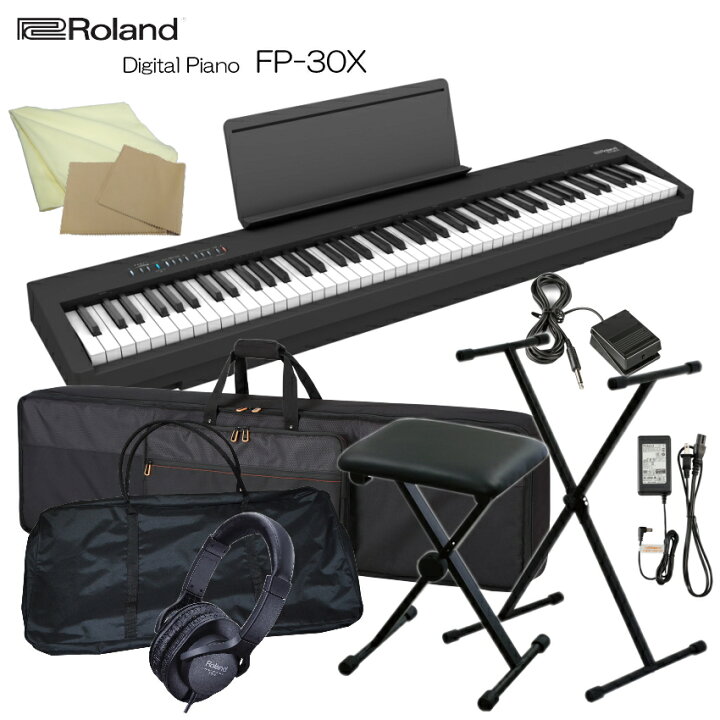 楽天市場】ローランド 電子ピアノ FP-30X ブラック Roland 88鍵 