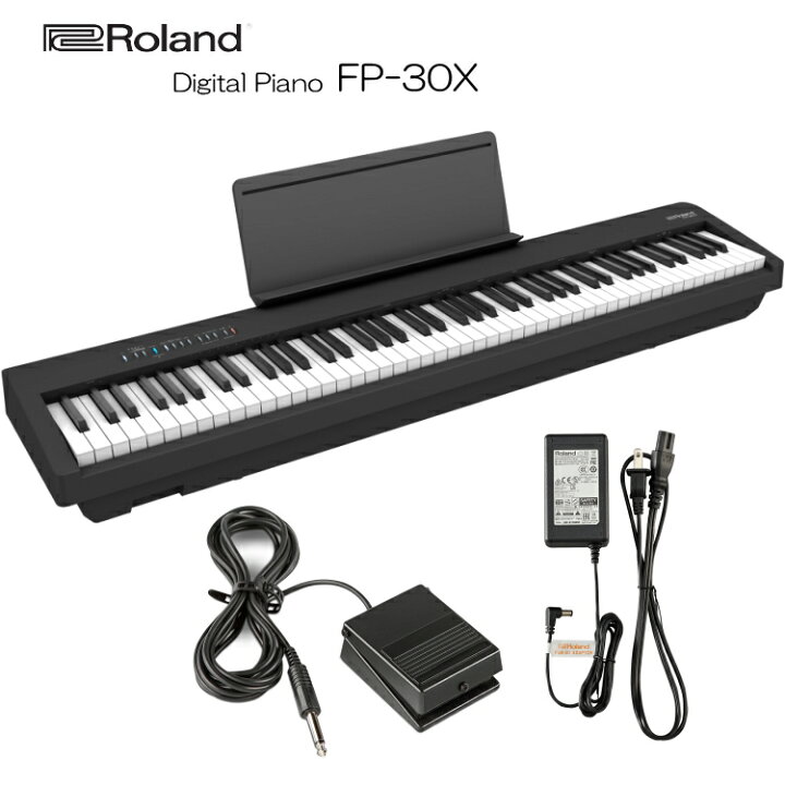 楽天市場】ローランド 電子ピアノ FP-30X ブラック Roland 88鍵 