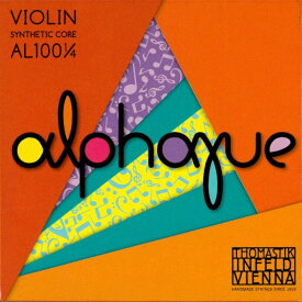 トマスティック バイオリン弦 アルファユ AL100 1/4サイズ セット「1弦E/2弦A/3弦D/4弦G」【メール便送料無料】