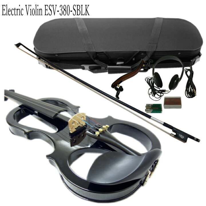 楽天市場】消音効果抜群のエレキバイオリン ESV-380Sブラック【8点  