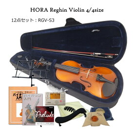 ルーマニア製 バイオリン HORA社 Reghin 12点セット 初心者の方が独学をされるのにお勧めのセット