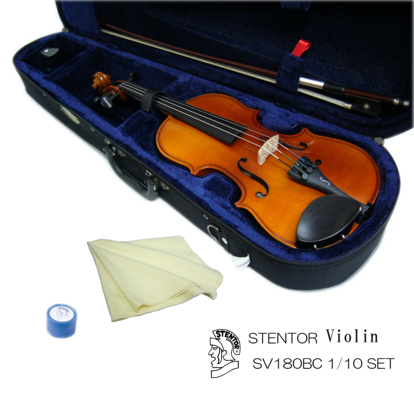 送料無料初心者向け バイオリン SV180BC5点セット：STENTOR ステンター