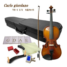 初心者向けバイオリン VS-1 1/4【9点set】カルロジョルダーノ VS1 身長115～125cmの方対象