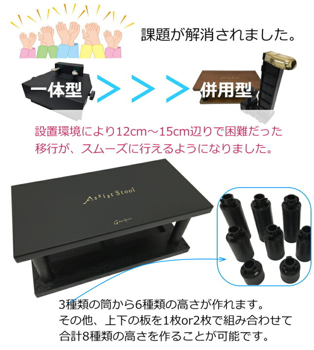 楽天市場】アシストペダル＆足台 黒【ケース付き】台付き補助ペダル 