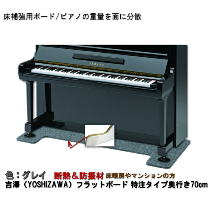 楽天市場】【ワイド：70cmタイプ】ピアノ用 防音＆断熱タイプ 床補強 