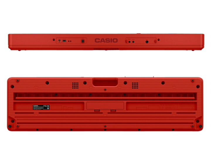 楽天市場】カシオ61鍵盤キーボード CT-S1 赤「電源アダプタ、譜面立て 