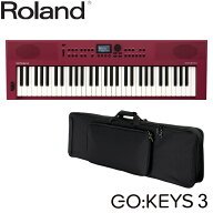 【4月下旬入荷予定】Roland GO KEYS 3 赤 RD + キーボードケースセット ローランド