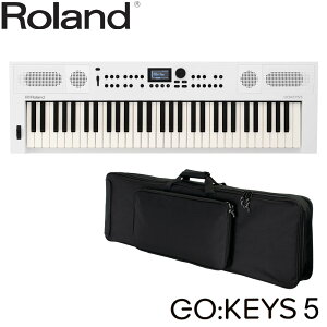 Roland GO KEYS5 WH �� + �L�[�{�[�h�P�[�X�Z�b�g ���[�����h