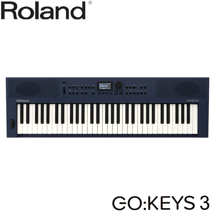 楽天市場】Roland 高音質 電子キーボード GO KEYS 3 紺 MU 