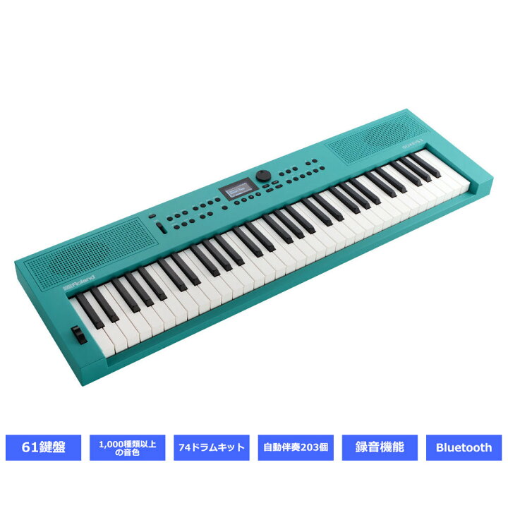 楽天市場】Roland GO KEYS3 ターコイズ TQ テーブル型キーボード 
