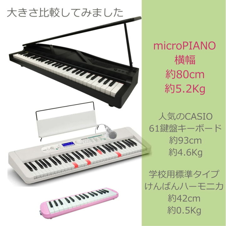 楽天市場】KORG microPIANO BK コルグ ピアノ型キーボード レッド 