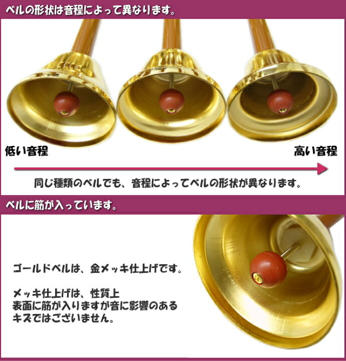 楽天市場】ウチダ ゴールド27音 ウチダ ミュージックベル (ハンドベル  