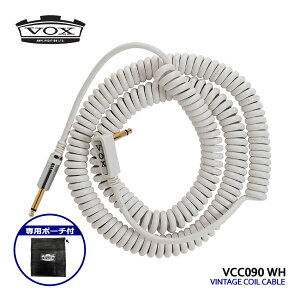 VOX J[R[h VCC090 WH VINTAGE COIL CABLE M^[P[u V[h