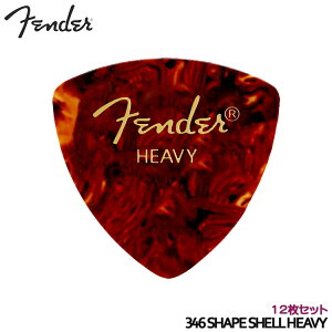 Fender �s�b�N �g���C�A���O�� �w�r�[ �ׂ��b�� 12�� 346 SHAPE CLASSIC CELLULOID PICK HEAVY �t�F���_�[�y���[���֑��������z