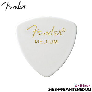 Fender �s�b�N �g���C�A���O�� �~�f�B�A�� �z���C�g 24�� 346 SHAPE CLASSIC CELLULOID PICK MEDIUM �t�F���_�[�y���[���֑��������z