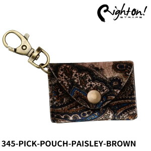 Right On! STRAPS sbNP[X PICK POUCH PAISLEY BROWN CgIIXgbvX