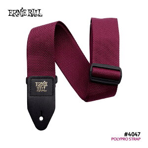 ERNiE BALL M^[Xgbv POLYPRO STRAPS #4047 BURGUNDY/o[KfB A[j[{[y[֑z